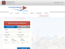 Tablet Screenshot of latinoamericaviajes.com